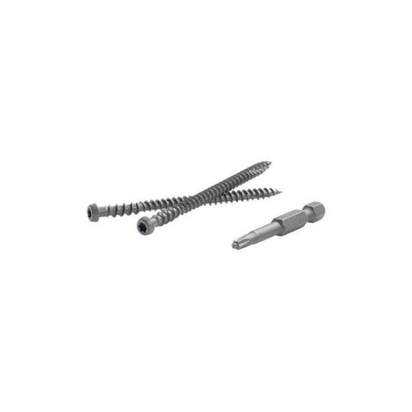 Fastenmaster Fastenmaster 5000266 TrapEase 2.5 in. Torx TTAP Star Head Zinc Carbon Steel Composite Deck Screws; Spiced Rum - 350 Per Box 5000266 - main